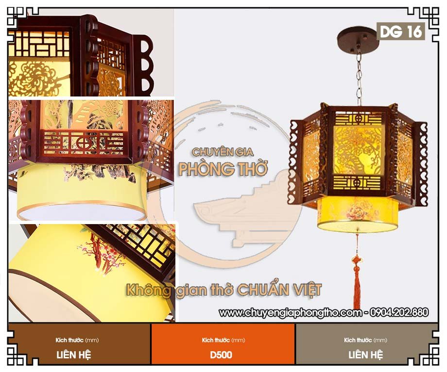 Đèn lồng phòng thờ DG16 trang trí phòng thờ
