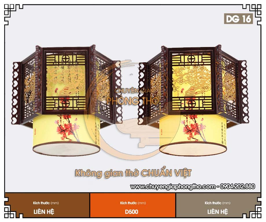 Đèn lồng phòng thờ DG16 trang trí phòng thờ