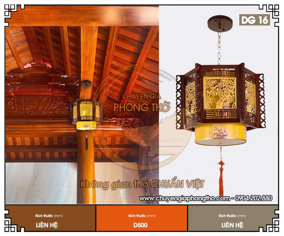 Đèn lồng phòng thờ DG16 trang trí phòng thờ