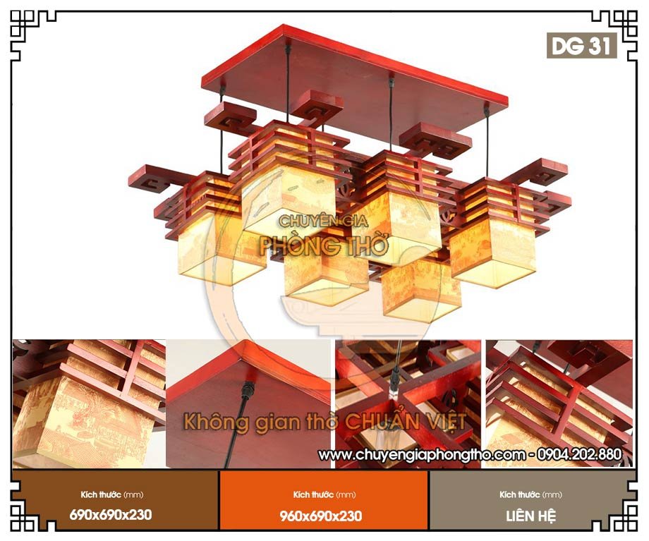 Mẫu đèn decor nhà gỗ DG31 bền, sang trọng