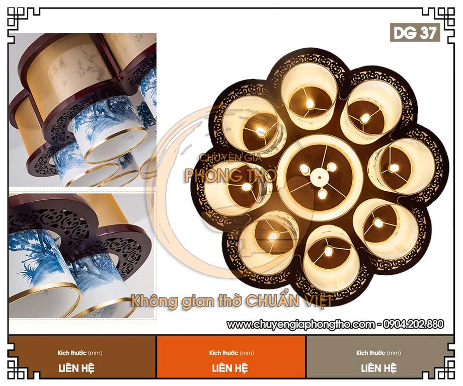 Đèn trang trí phòng thờ biệt thự DG37