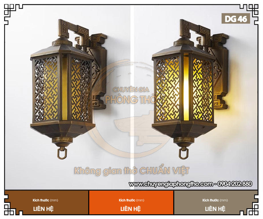 Mẫu đèn led gắn tường cao cấp DG46 chuẩn phong thủy