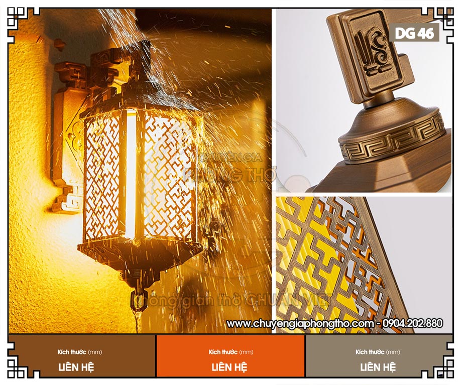 Mẫu đèn led gắn tường cao cấp DG46 chuẩn phong thủy