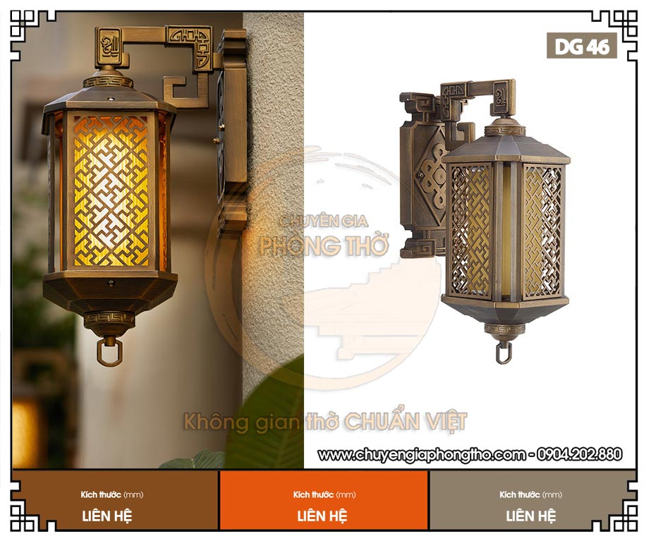 Mẫu đèn led gắn tường cao cấp DG46 chuẩn phong thủy