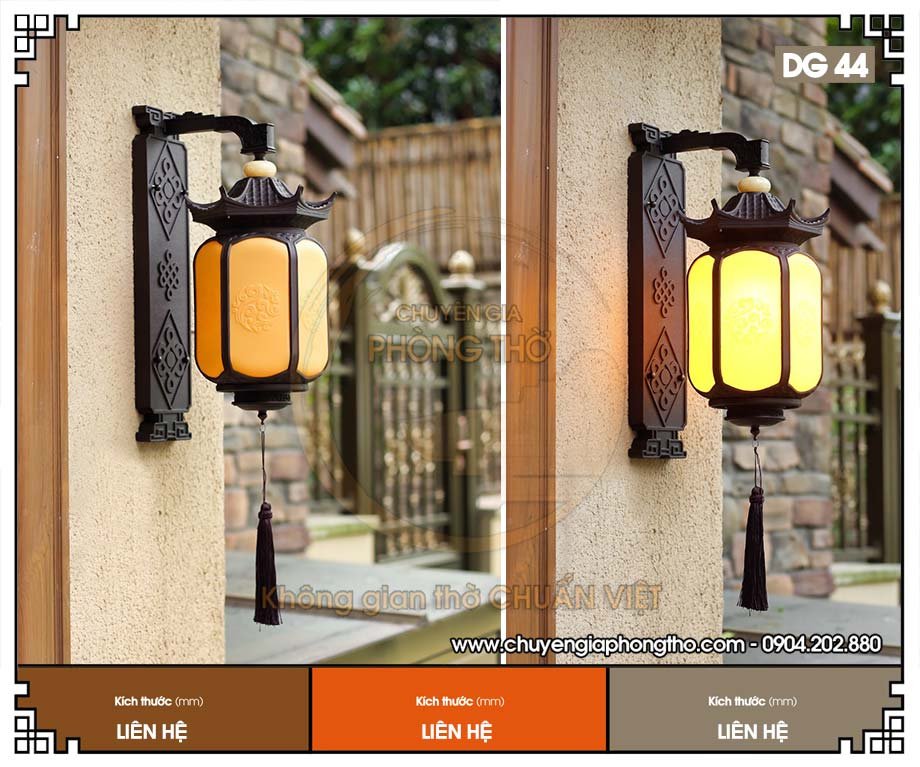 Mẫu đèn treo cổng nhà từ đường DG44