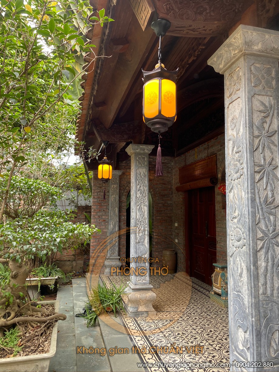 Mẫu đèn treo trần hiên nhà thờ họ DG43