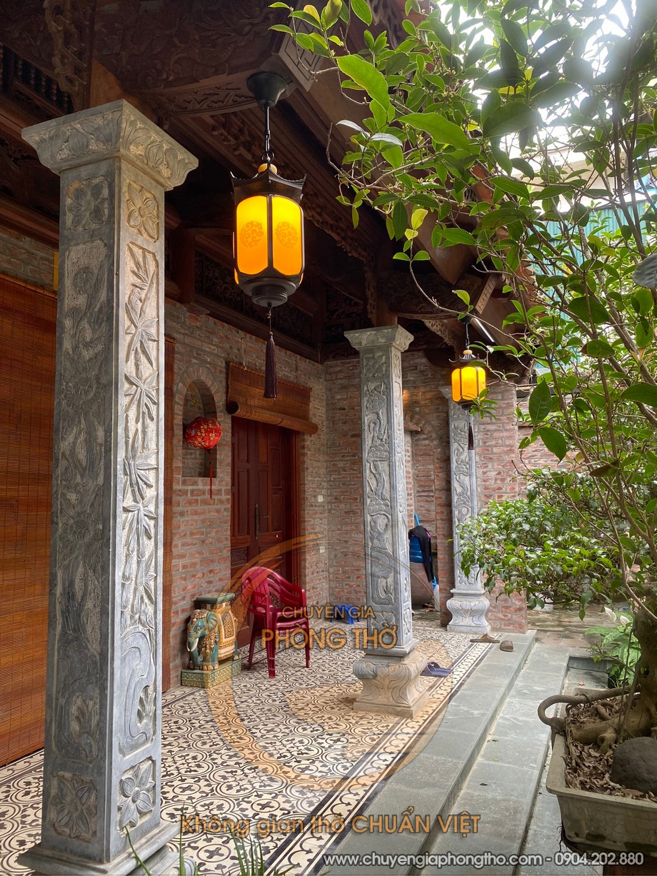 Mẫu đèn treo trần hiên nhà thờ họ DG43