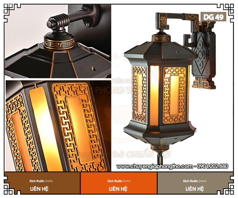 Đèn treo tường nhà thờ họ DG49 giá siêu rẻ