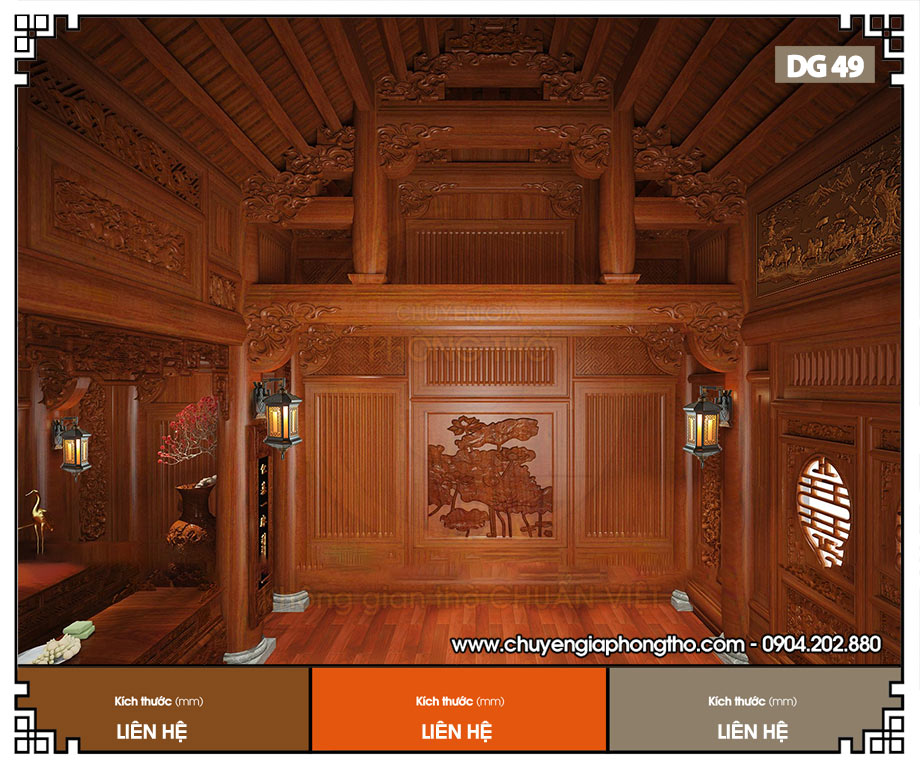 Đèn treo tường nhà thờ họ DG49 giá siêu rẻ
