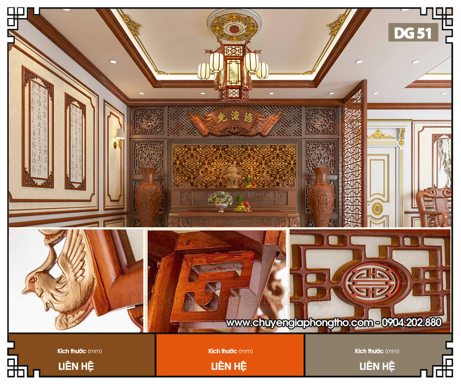 Đèn lồng gỗ thả trần DG51 đẹp, giá tốt, chất lượng