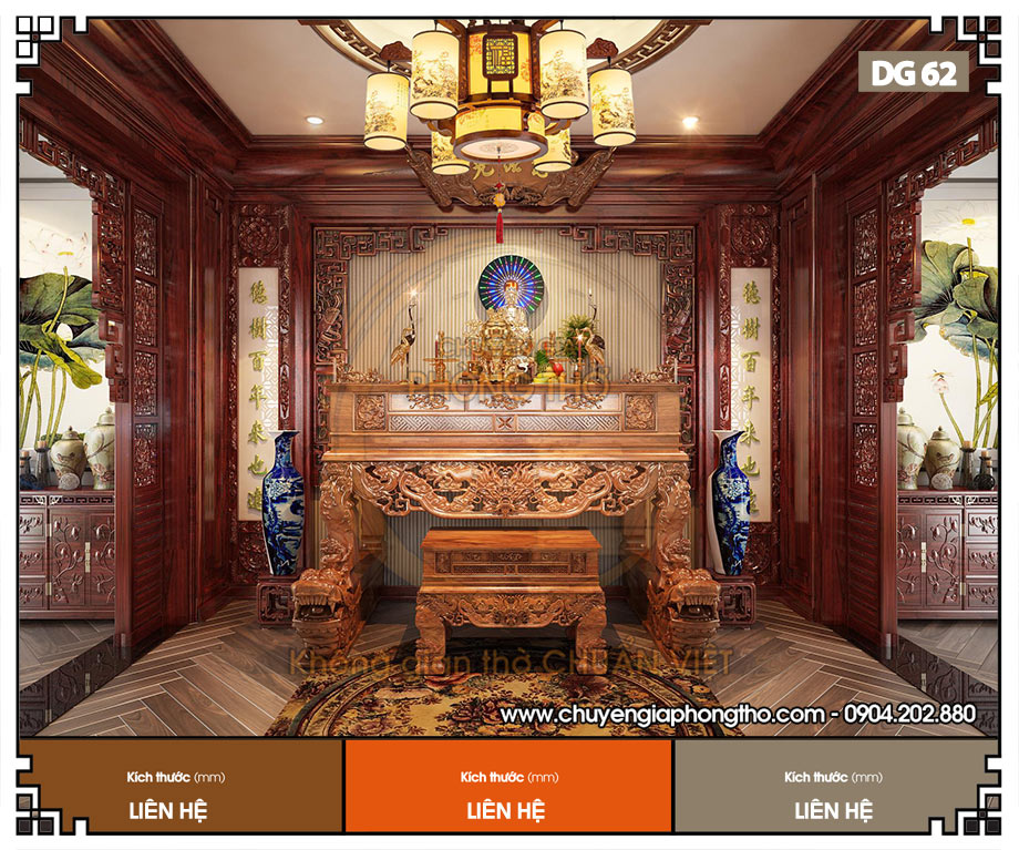 Đèn gỗ treo nhà thờ họ DG62 giá tốt nhất