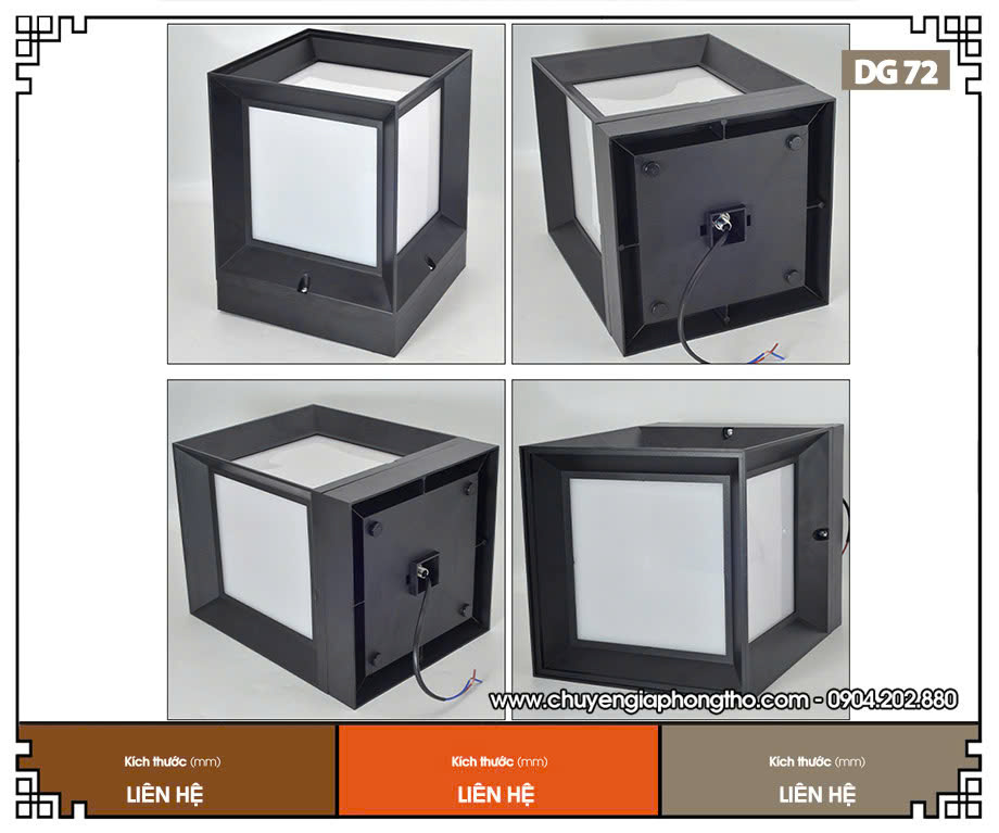 Mẫu đèn cổng rào nhà thờ họ DG72 hiện đại nhất