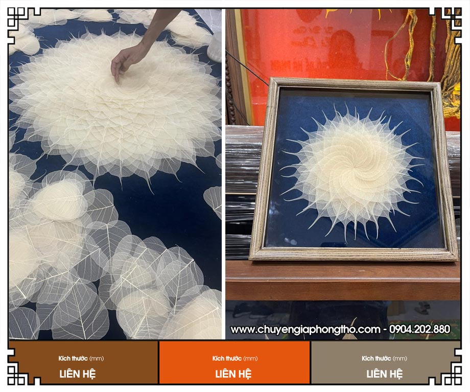 tranh lá bồ đề là dòng tranh nghệ thuật được nhiều người yêu thích nhờ sự kết hợp hài hòa giữa chất liệu thiên nhiên, bàn tay khéo léo của người nghệ nhân và những giá trị phong thủy sâu sắc.