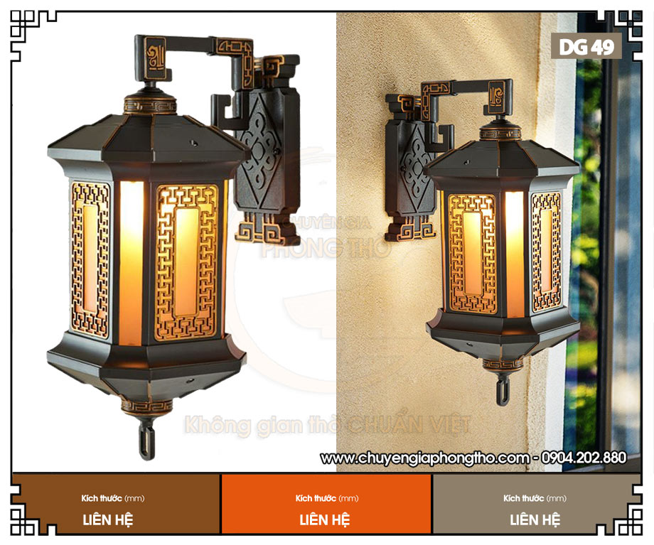 Đèn treo tường nhà thờ họ DG49 giá siêu rẻ